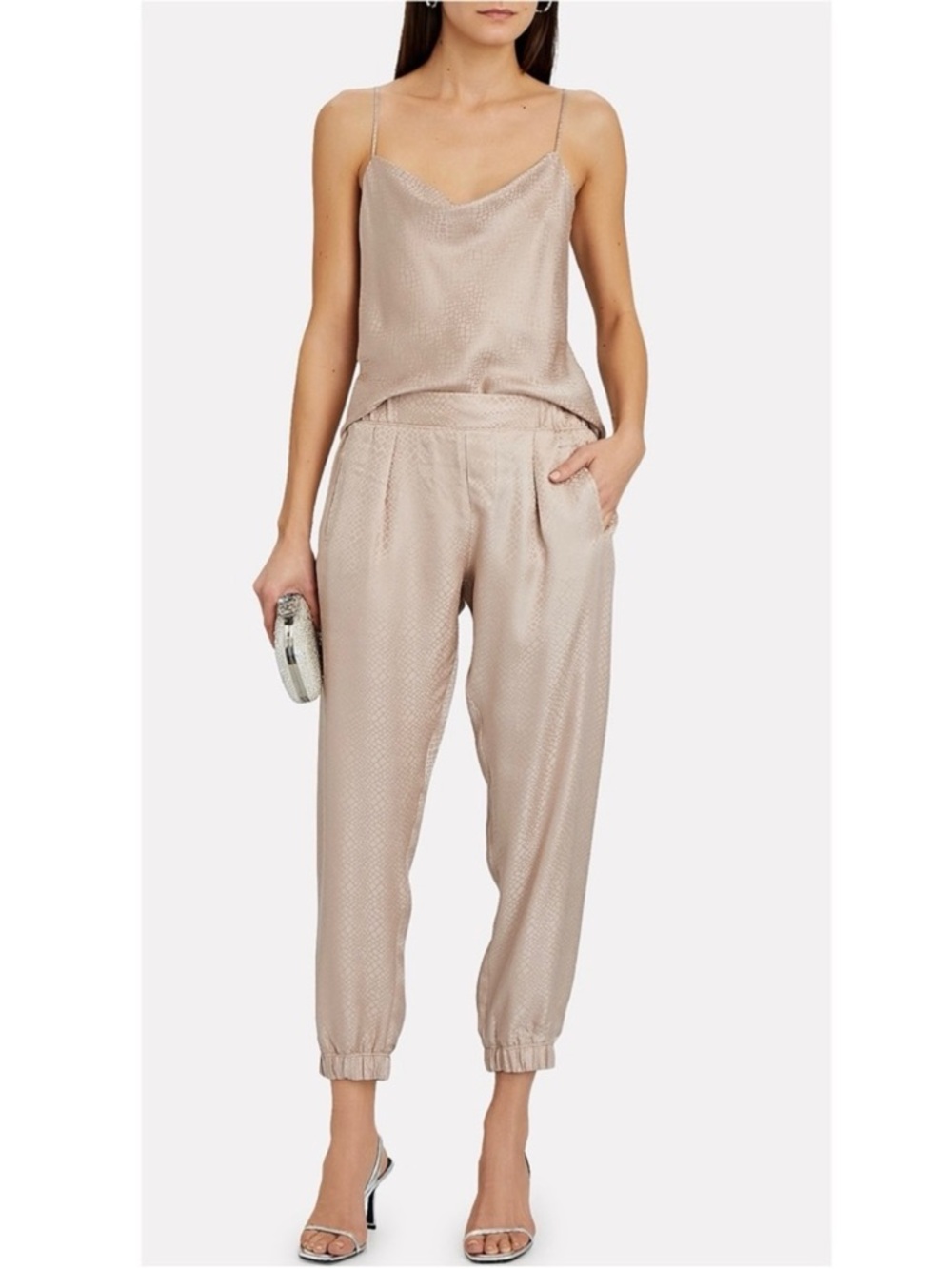 NEW ATM ANTHONY THOMAS MELILLO REVOLVE REPTILE SILK CAMISOLE - Picture 9 of 10